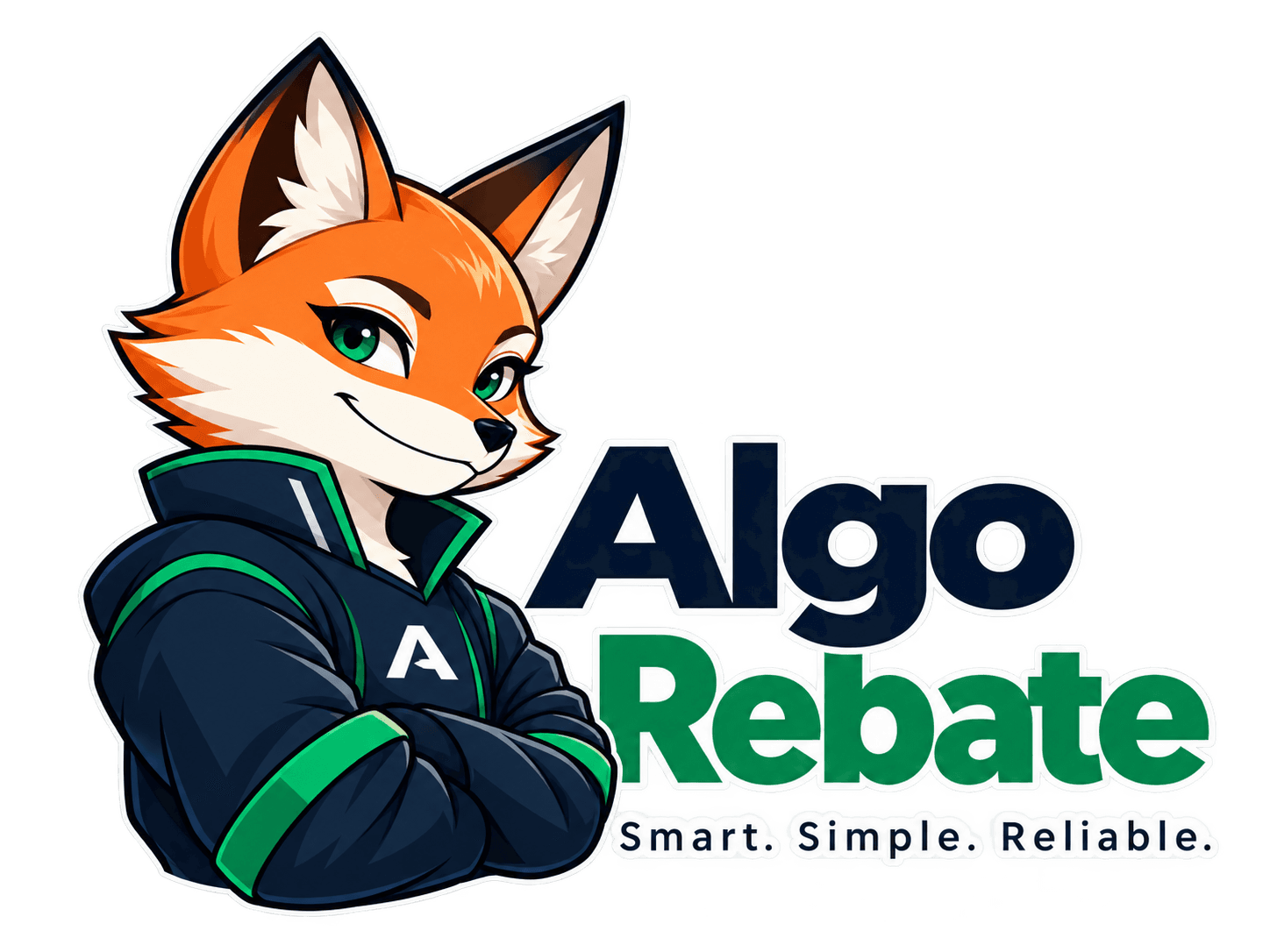 Fox Girl mascot for Algo Rebate